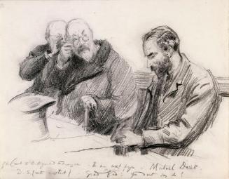 A Court Usher Pointing Out Michael Davitt to a Distinguished Stranger