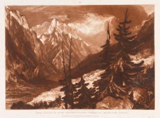 The Source of the River Arveiron near La Mer de Glace in the Valley of Chamounix, France (M)