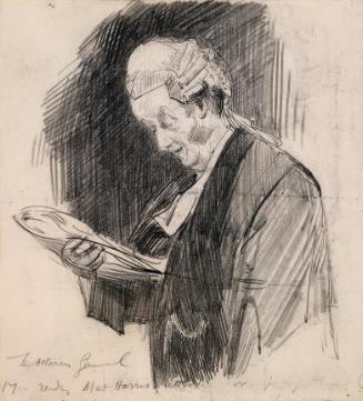 Sir Richard Webster Reading Out Matthew Harris' Letters