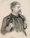 A Man Holding his Lapels