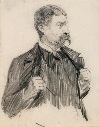 A Man Holding his Lapels