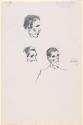 Mr Sheehy and Two Male Heads