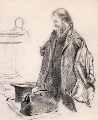 Charles Stewart Parnell Removing his Overcoat
