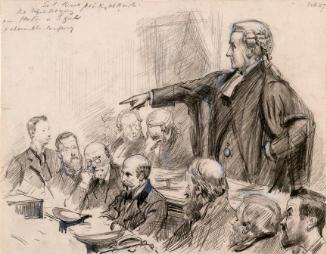 Sir Charles Russell Pointing at Edward Houston of 'The Times'