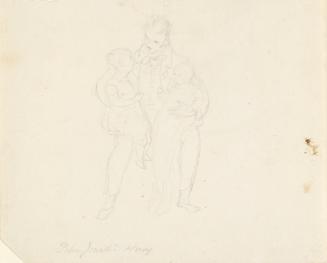 Father with Two Children