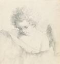 Head and Shoulders Sketch of an Angel