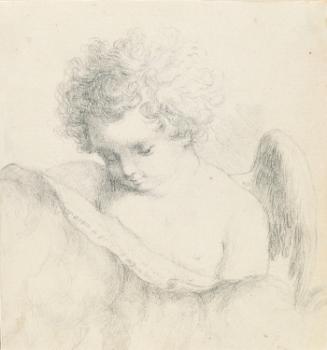 Head and Shoulders Sketch of an Angel