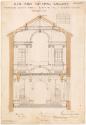 A Transverse Section through the Sculpture Hall and the Queen's Gallery