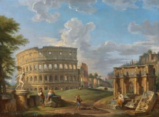 Landscape with the Colosseum and Arch of Constantine, Rome