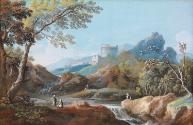 The Tomb of Cecilia Metella on the Appian Way, near Rome