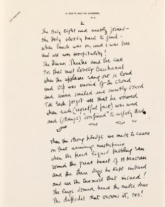 A poem by William Orpen: page 2