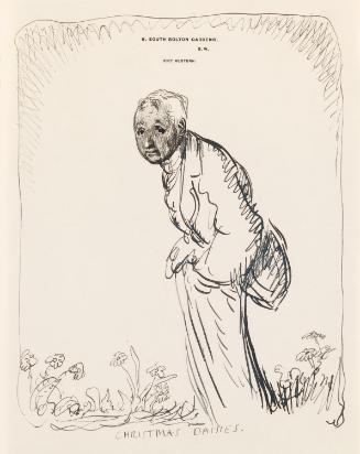 'Christmas Daisies' an illustrated letter from William Orpen to Mrs St George