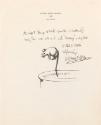 Illustrated letter from William Orpen to Mrs St George with a sketch of a mouse