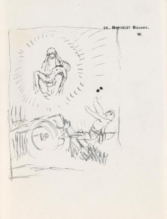 Sketch which includes an image of the pieta