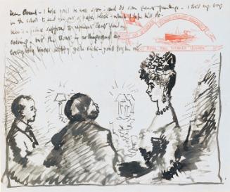 Illustrated letter from William Orpen to Avenal St George