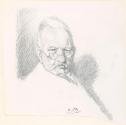 Portrait sketch of Roland Knoedler