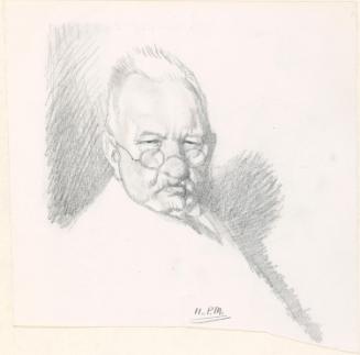 Portrait sketch of Roland Knoedler