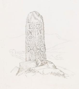 Back of the Cross na Tempull, Glen Columbkille, Co. Donegal