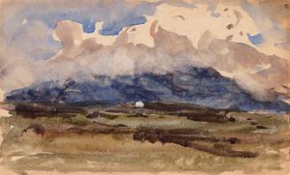 Clouds above a Dark Mountain