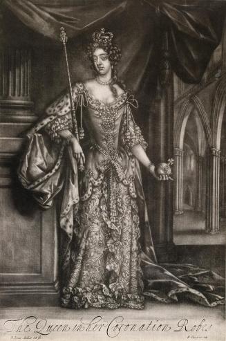 Portrait of Mary II, Queen of England, (1662-1694), in her Coronation Robes