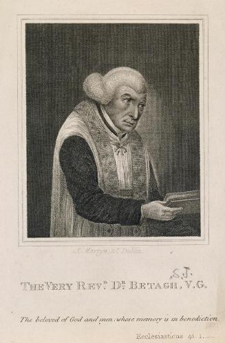 Rev. Thomas Betagh, (1739-1811), Jesuit Professor of Languages and Parish Priest of Saints Michael and John's Church, Dublin