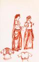 Two Female Figures in Costume