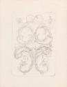 Oval within Rectangle Filled with Scrolls