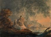 Figures by a River