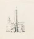 The Parnell Monument, O'Connell Street against the Rotunda Hospital