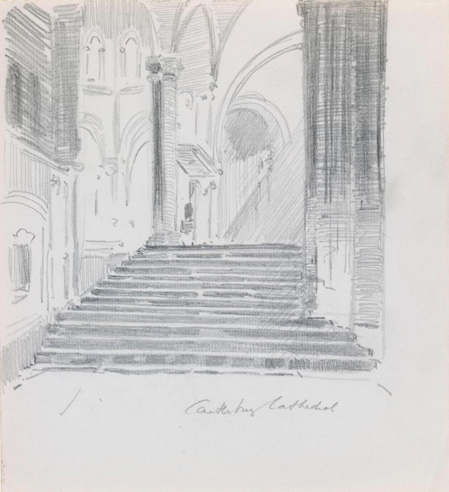 The South Choir Aisle Steps and Ambulatory, Canterbury Cathedral, Kent