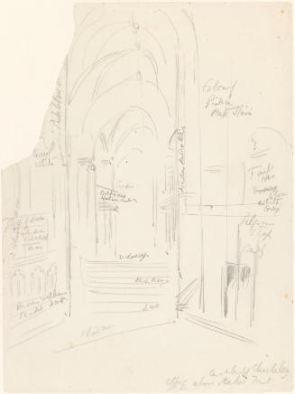 The Ambulatory from the South Transept, Canterbury Cathedral, Kent