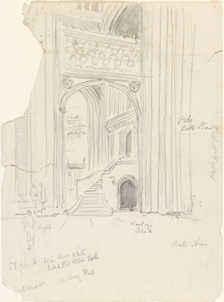 The Choirscreen from the South Nave Aisle, Canterbury Cathedral, Kent