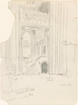 The Choirscreen from the South Nave Aisle, Canterbury Cathedral, Kent