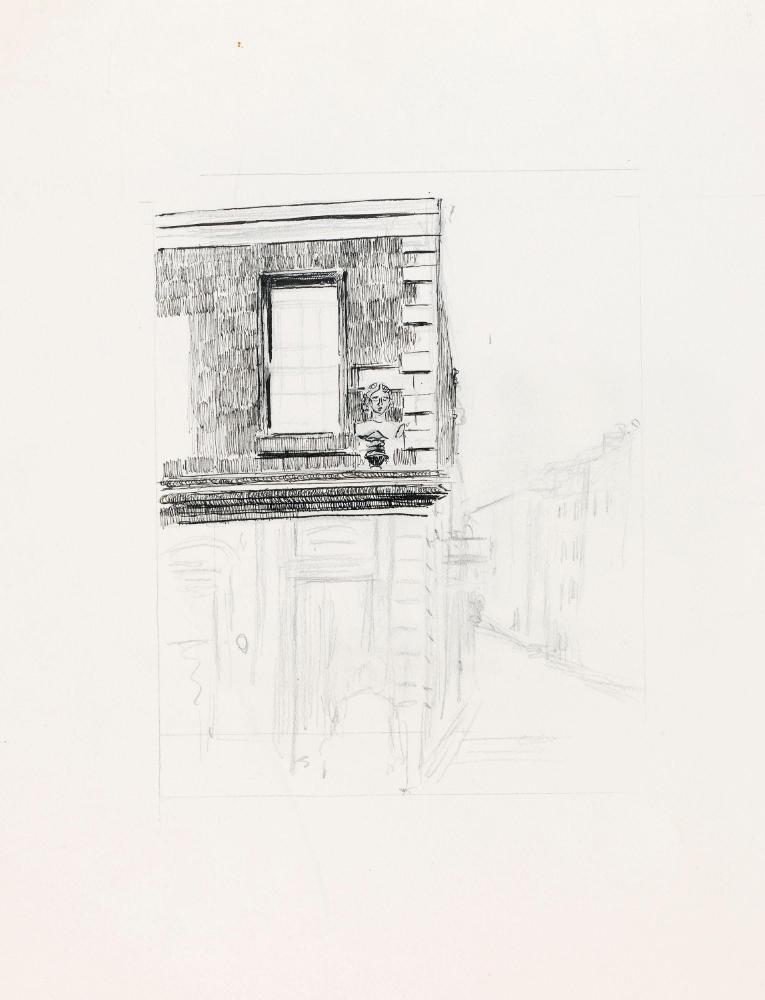 Hoey's Court off Werburgh Street with the Memorial to Dean Swift, (1667-1745)