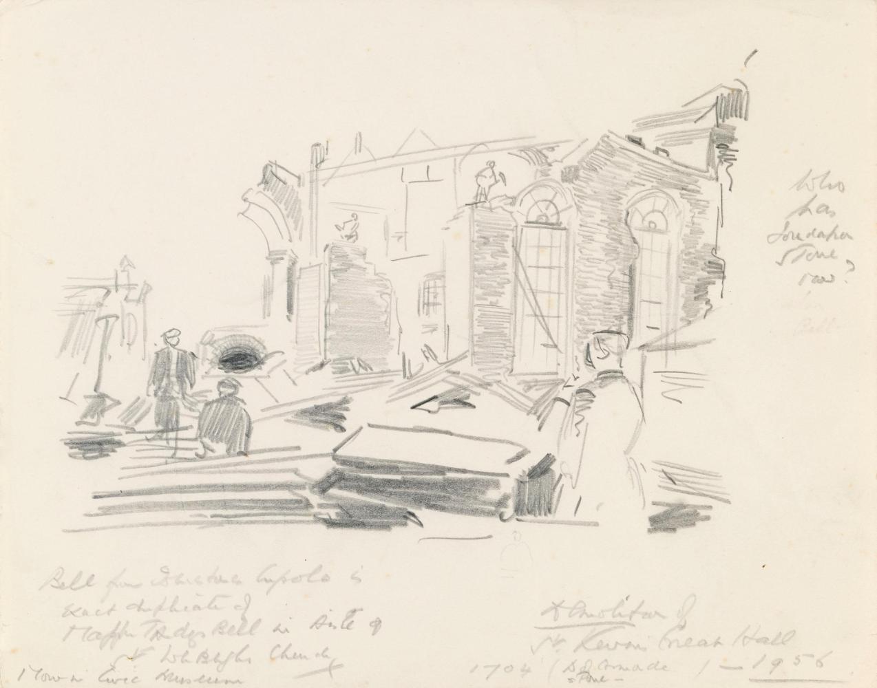 The Demolition of Saint Kevin's Hospital Great Hall, 1956