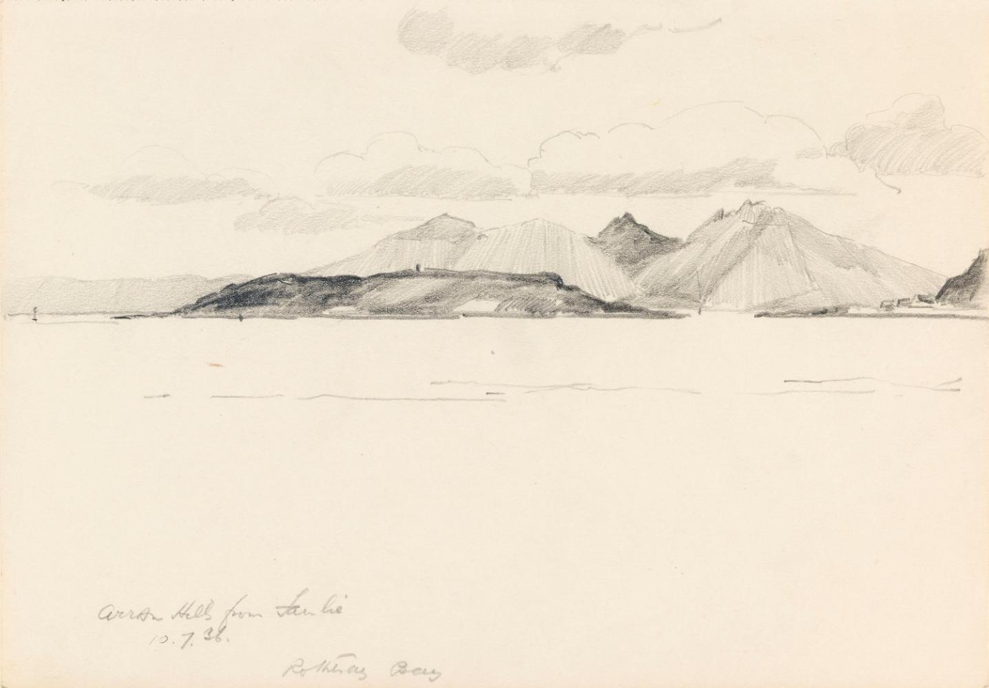 Great Cumbrae and the Bute Islands from Fairlie, Scotland