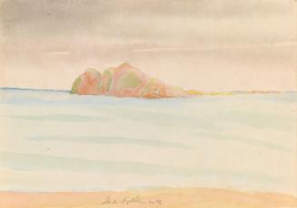 The Cathedral and Round Tower, Glendalough, County Wicklow; A Rocky Island (on verso)