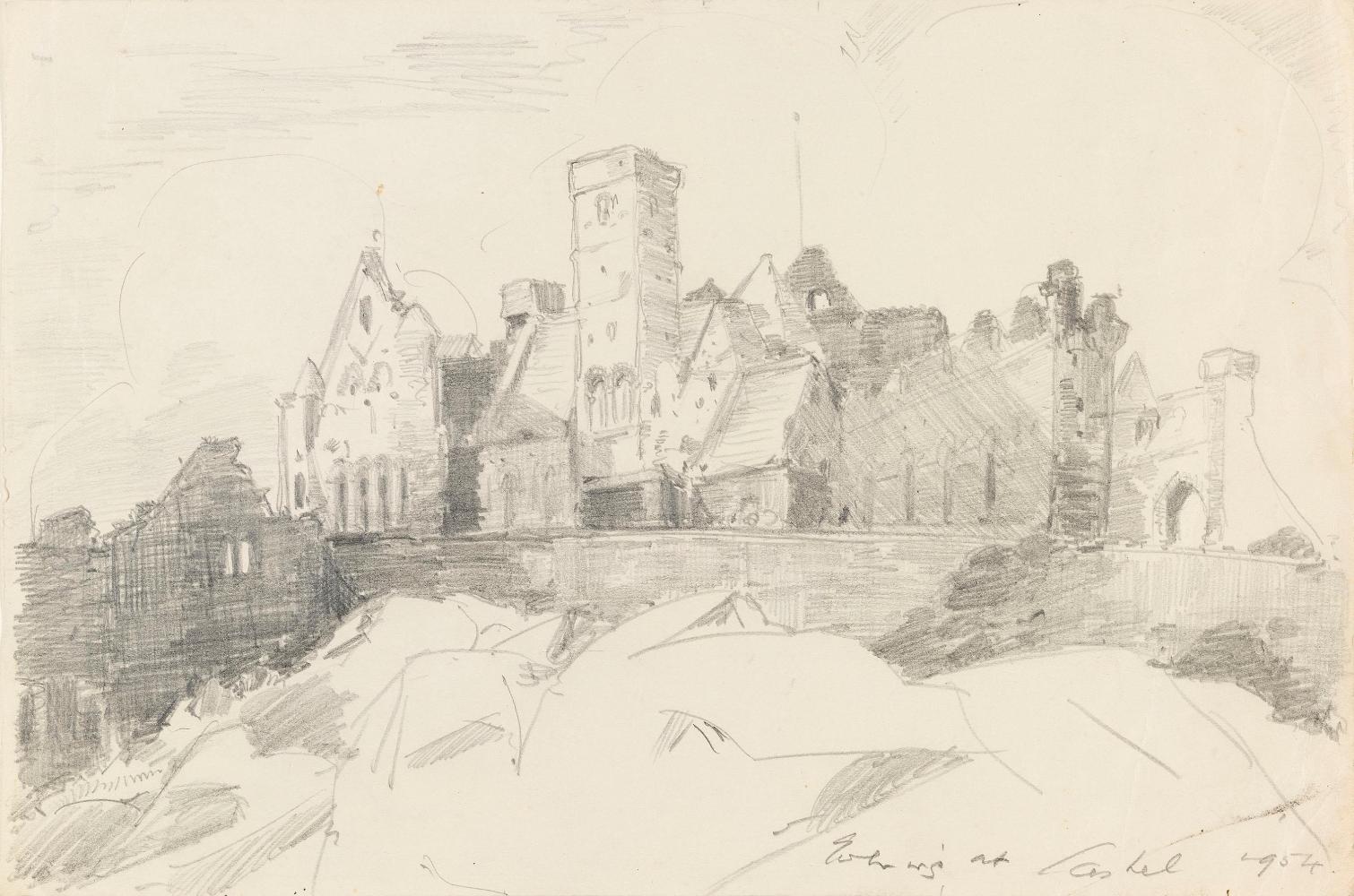 The Cathedral and Cormac's Chapel, Rock of Cashel, County Tipperary