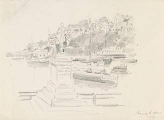 The Statue of King William III, (1650-1702), in Brixham Harbour, Devon, Commemorating his Arrival there from Holland in 1688