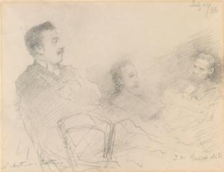 Arthur Patton, ?Mr Tayler and T. W. Russell M.P. (left to right)