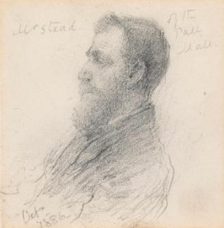 William Thomas Stead, (1849-1912), at the Pall Mall Club, London