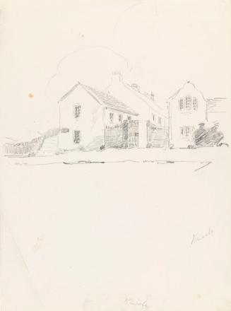 A House in Kinsale, County Cork; Matt Talbot's Spectacles and Mug with a Prayer for his Canonization (on verso)