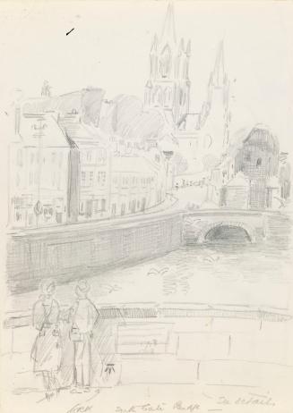 Saint Finbarr's Cathedral, Cork, County Cork, from South Gate Bridge