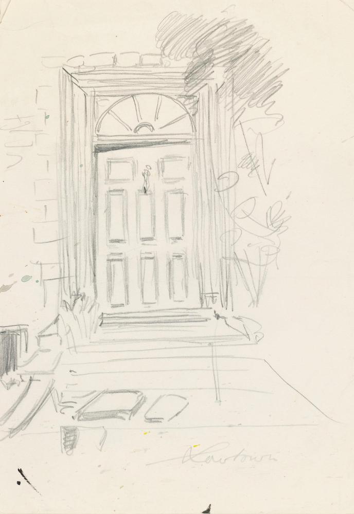 The Entrance Door of Lowtown House