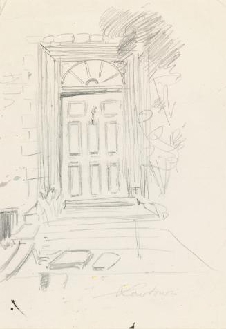 The Entrance Door of Lowtown House