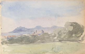 ?Eze, near Monaco; the same town (on verso)