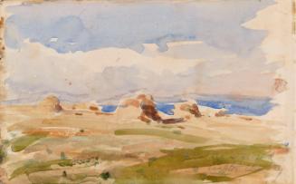 A Cornfield near the Sea; Cows (on verso)