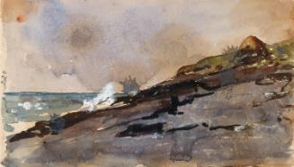 A Shelf of Rock by the Sea; the same on verso
