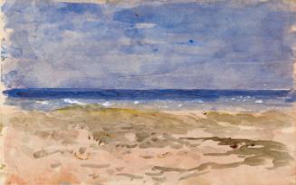 The Shoreline; A Beach at Low Tide (on verso)