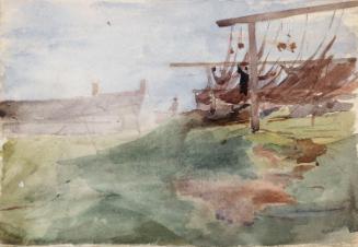 Drying Nets near a Cottage; A Cottage among Trees (on verso)